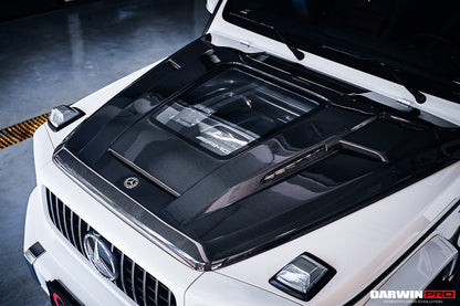 2019-2023 Mercedes Benz W464 G-Class G Wagon G500/G550/G63AMG IMP Performance Partial Carbon Fiber Hood - DarwinPRO Aerodynamics