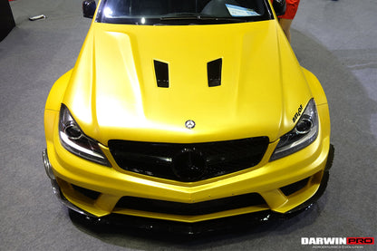 2012-2014 Mercedes Benz W204 C Class BKSS Style Hood (Not Fit AMG) - DarwinPRO Aerodynamics