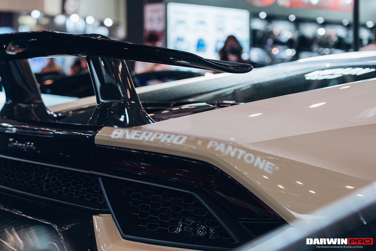 2015-2020 Lamborghini Huracan LP610/LP580 Performante Style Partial Carbon Rear Bumper - DarwinPRO Aerodynamics