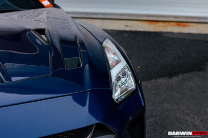 2008-2022 Nissan GTR R35 CBA/DBA/EBA BKSSII Style Carbon Fiber Hood - DarwinPRO Aerodynamics