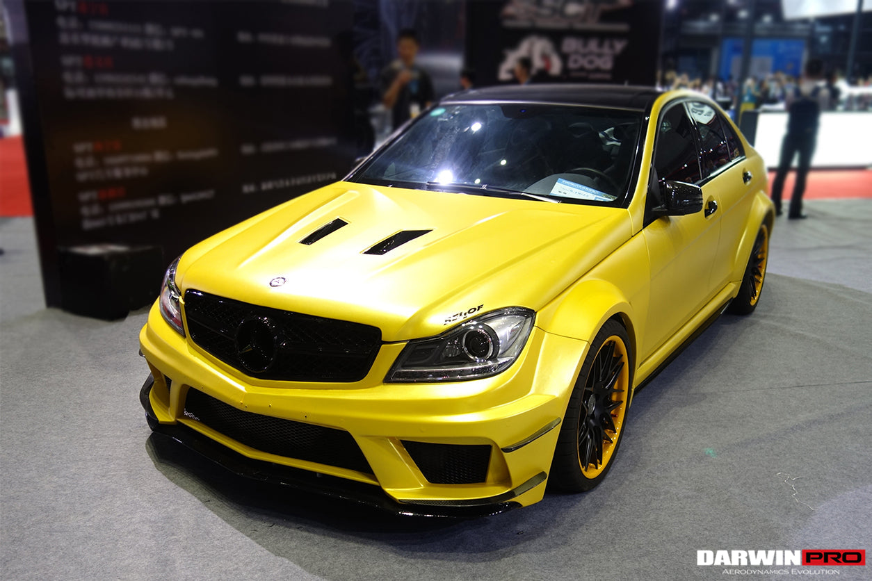 2012-2014 Mercedes Benz W204 C Class BKSS Style Hood (Not Fit AMG) - DarwinPRO Aerodynamics