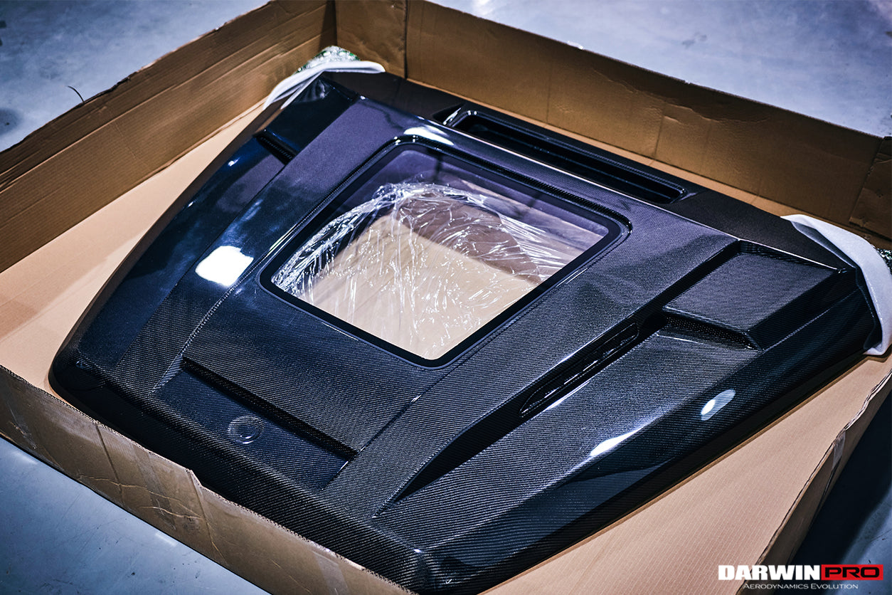 2019-2023 Mercedes Benz W464 G-Class G Wagon G500/G550/G63AMG IMP Performance Partial Carbon Fiber Hood - DarwinPRO Aerodynamics