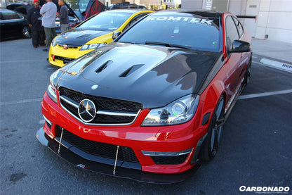 2012-2014 Mercedes Benz W204 C63 AMG BK Style hood - Carbonado