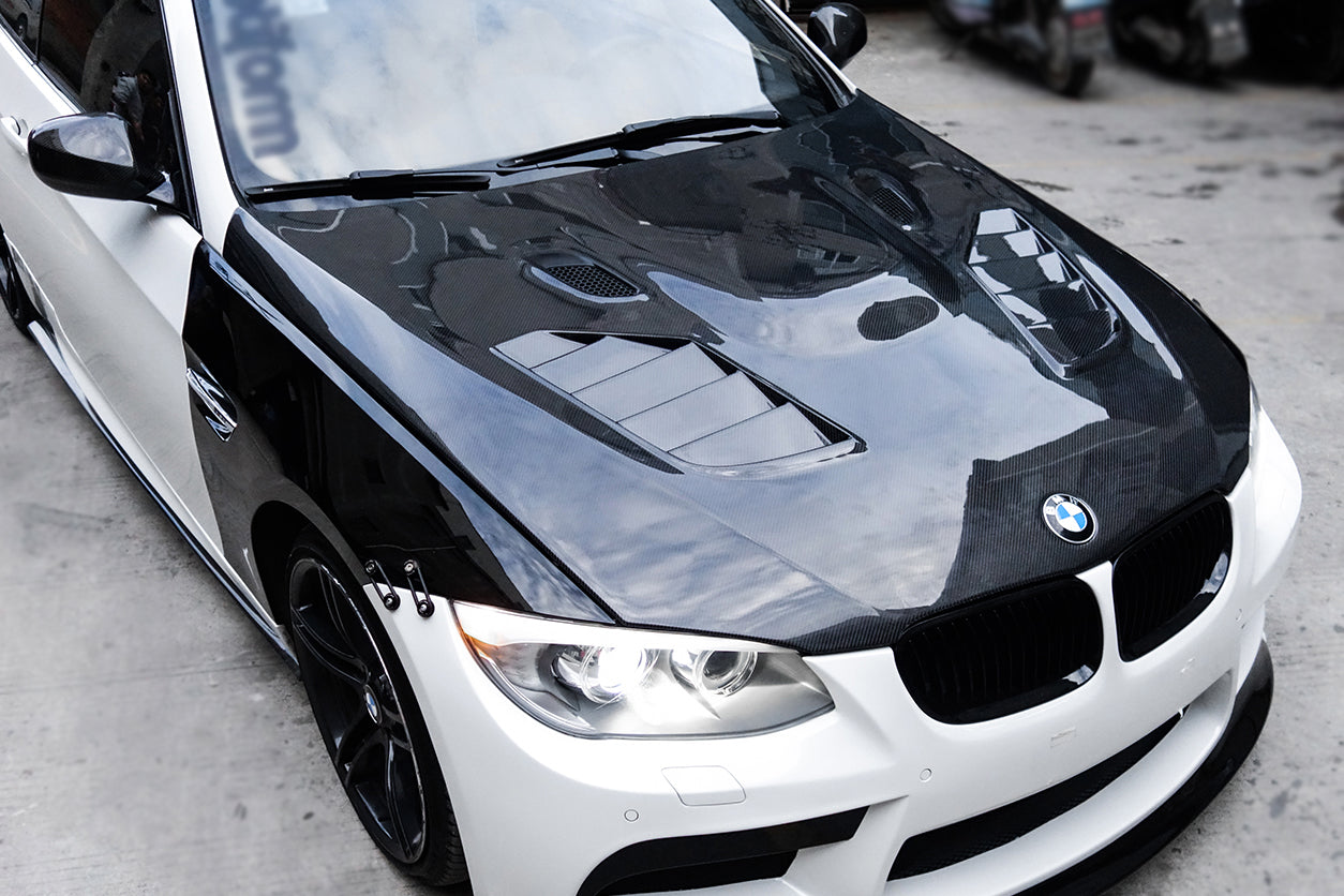 2011-2013 BMW 3 Series E92 LCI SIB Style Carbon Fiber Hood - Carbonado