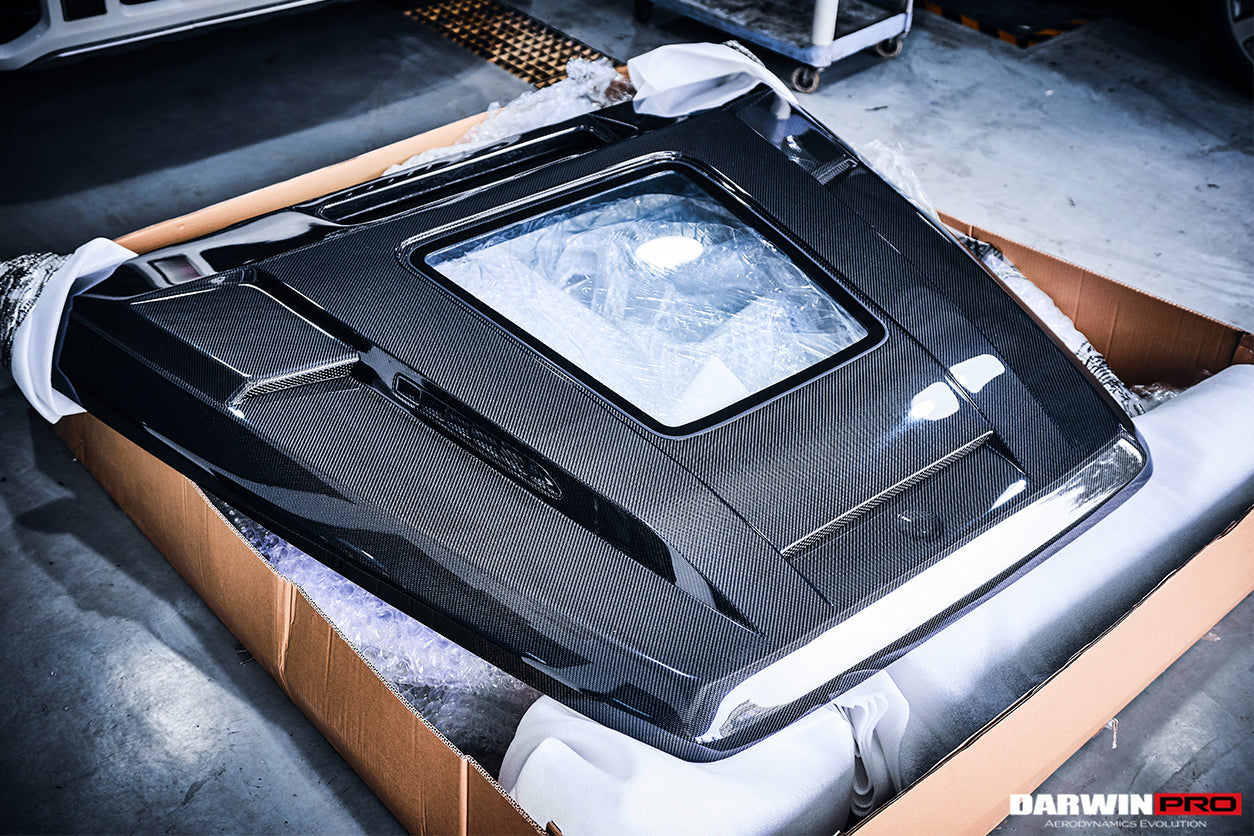 2019-2023 Mercedes Benz W464 G-Class G Wagon G500/G550/G63AMG IMP Performance Partial Carbon Fiber Hood - DarwinPRO Aerodynamics