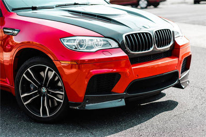 2009-2014 BMW E70 E71 X5M X6M AK Style Carbon Fiber Front Lip - Carbonado