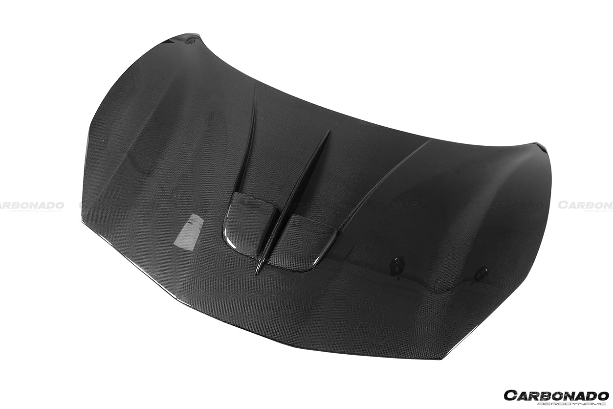 2015-2020 Ferrari 488 GTB/Spyder MA Style Carbon Fiber Hood - Carbonado