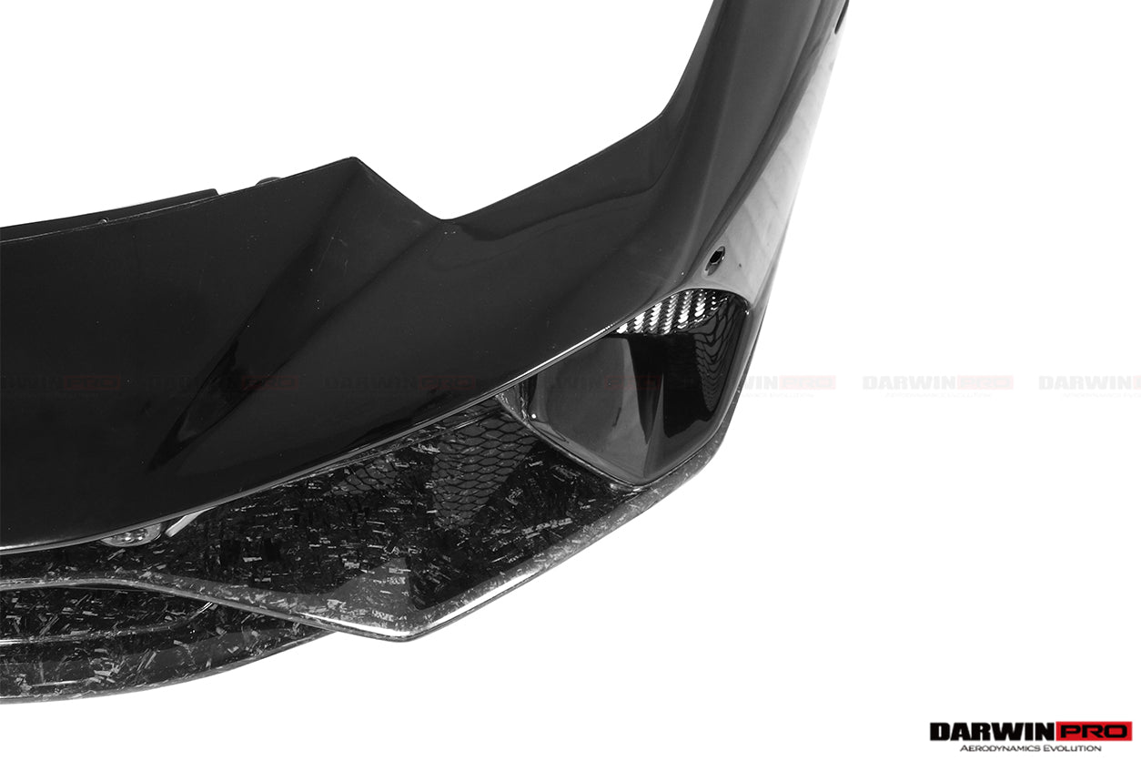 2015-2020 Lamborghini Huracan LP610/LP580/EVO Performante Style Partial Carbon Front Bumper - DarwinPRO Aerodynamics