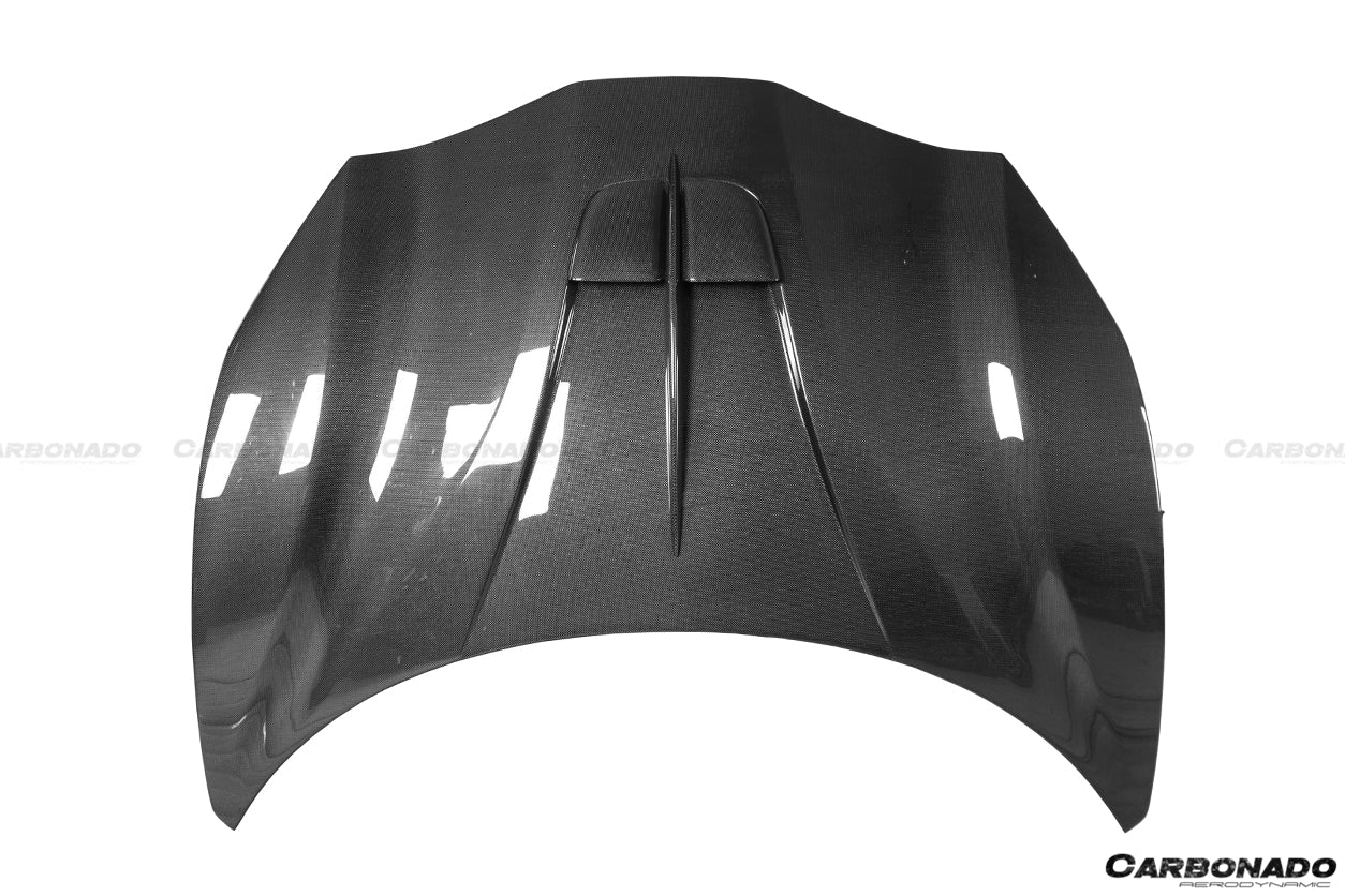 2015-2020 Ferrari 488 GTB/Spyder MA Style Carbon Fiber Hood - Carbonado