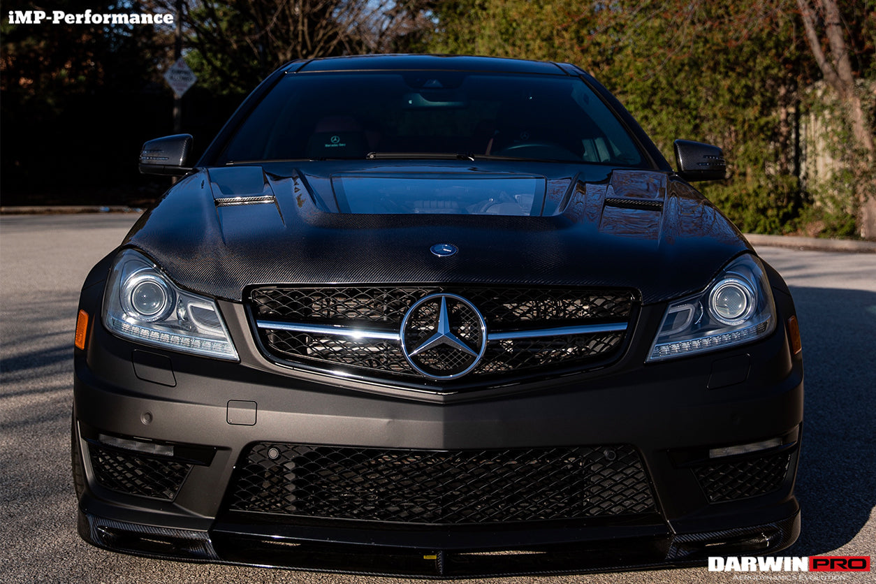 2012-2014 Mercedes Benz W204 C63 AMG IMP Performance Carbon Fiber Hood - DarwinPRO Aerodynamics