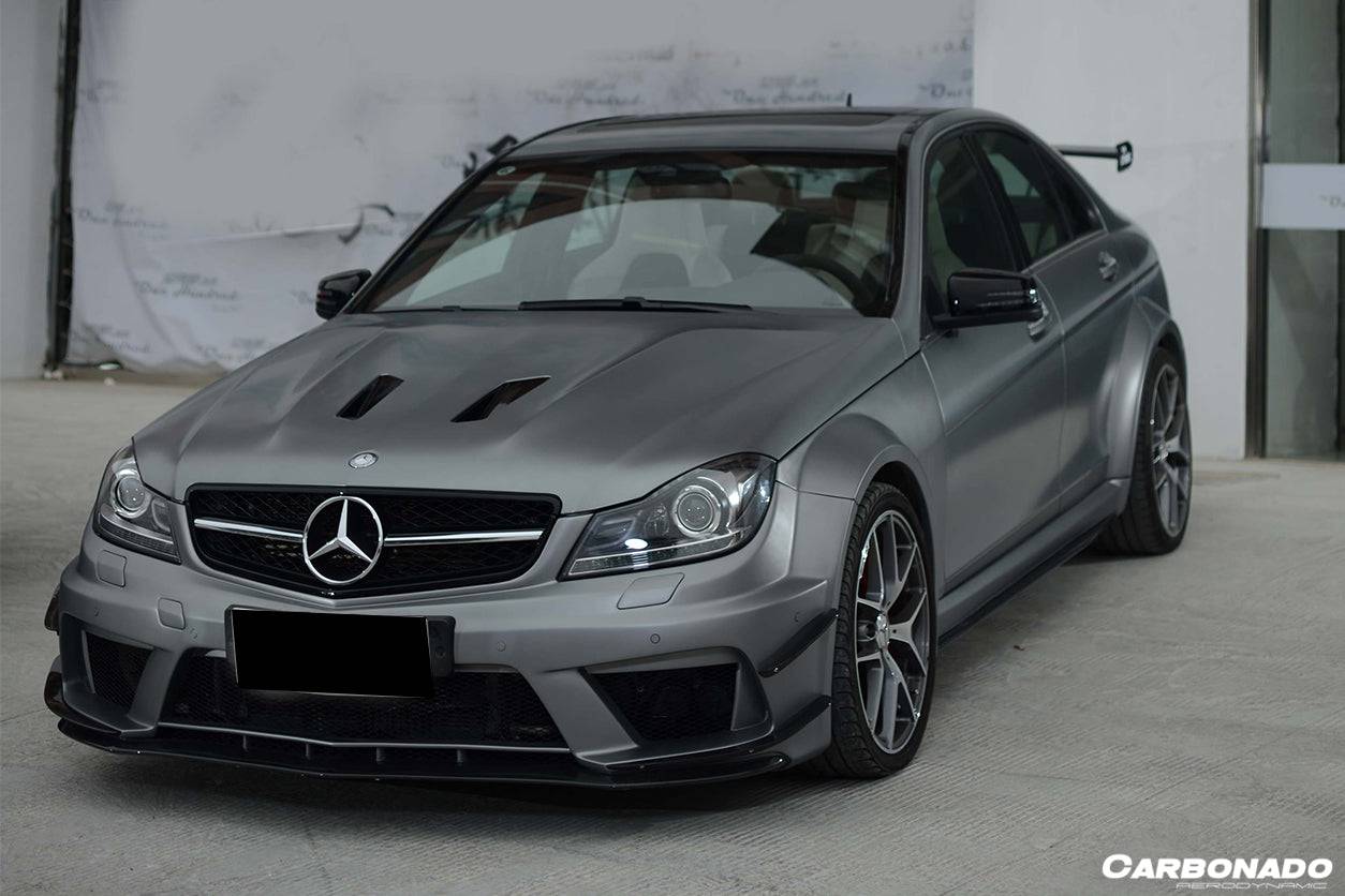 2012-2014 Mercedes Benz W204 C63 AMG BK Style hood - Carbonado Aero