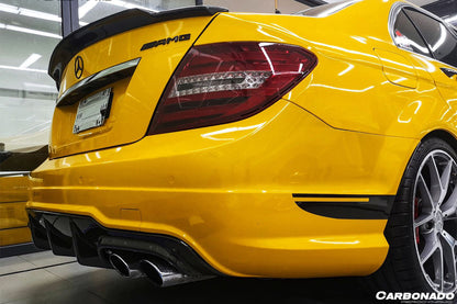 2012-2014 Mercedes Benz W204 C63 AMG RZ Style Carbon Fiber Rear Lip - Carbonado