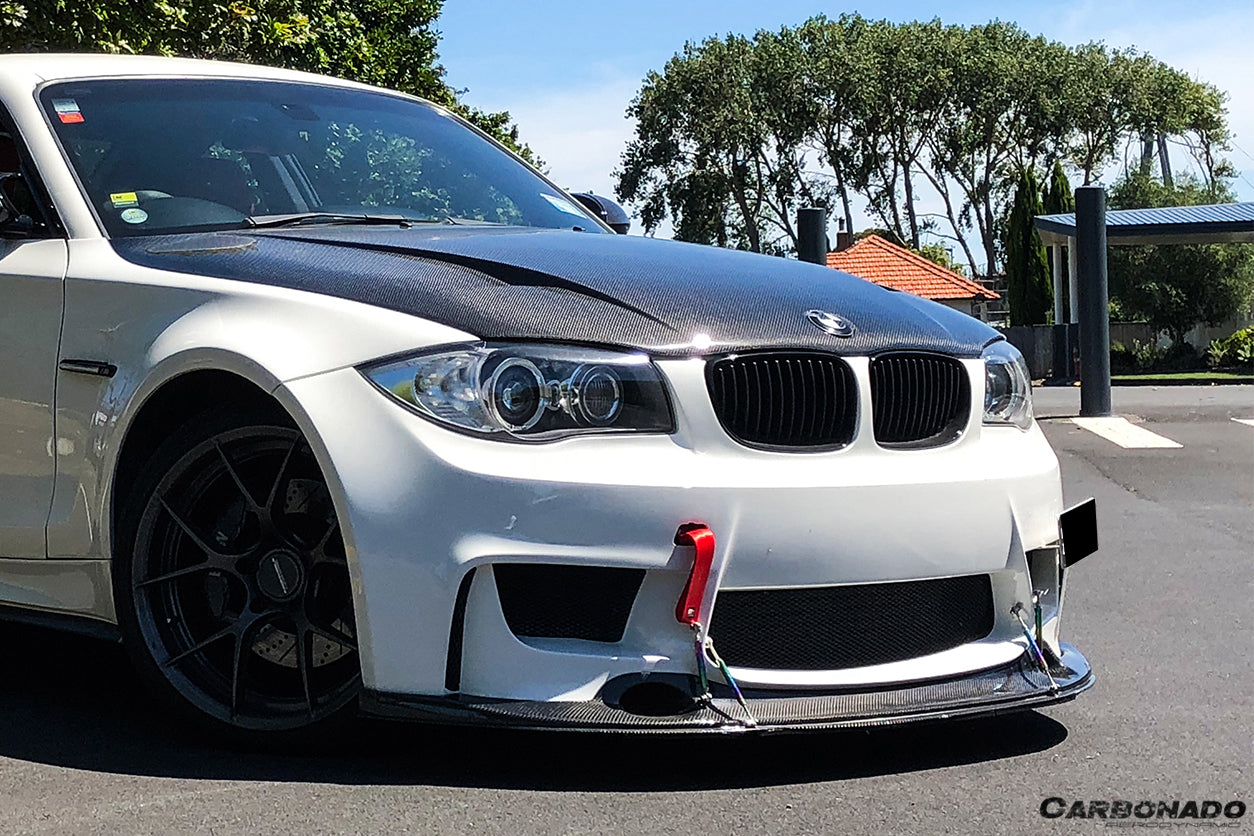 2008-2013 BMW 1 Series E82 E88 1M RZ Style Carbon FIber Hood - Carbonado