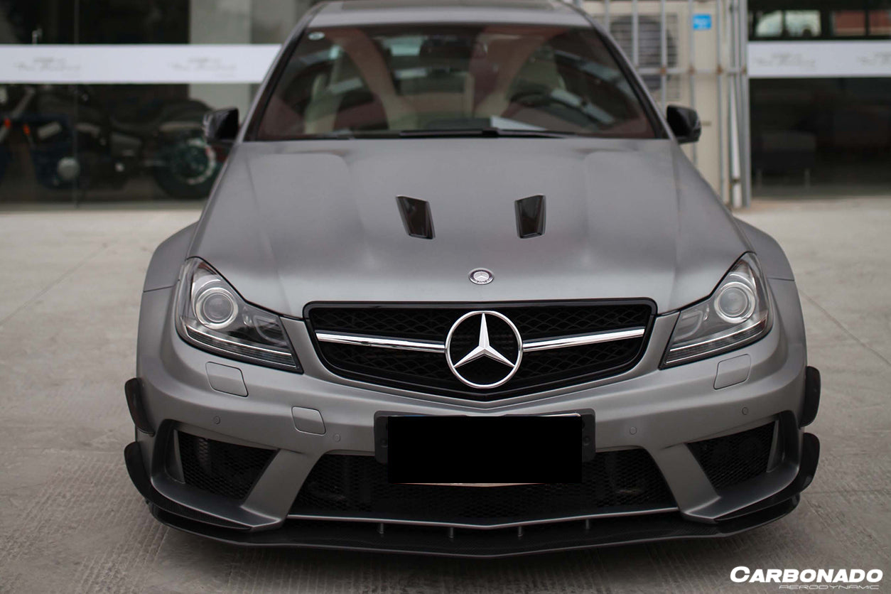2012-2014 Mercedes Benz W204 C63 AMG BK Style hood - Carbonado Aero