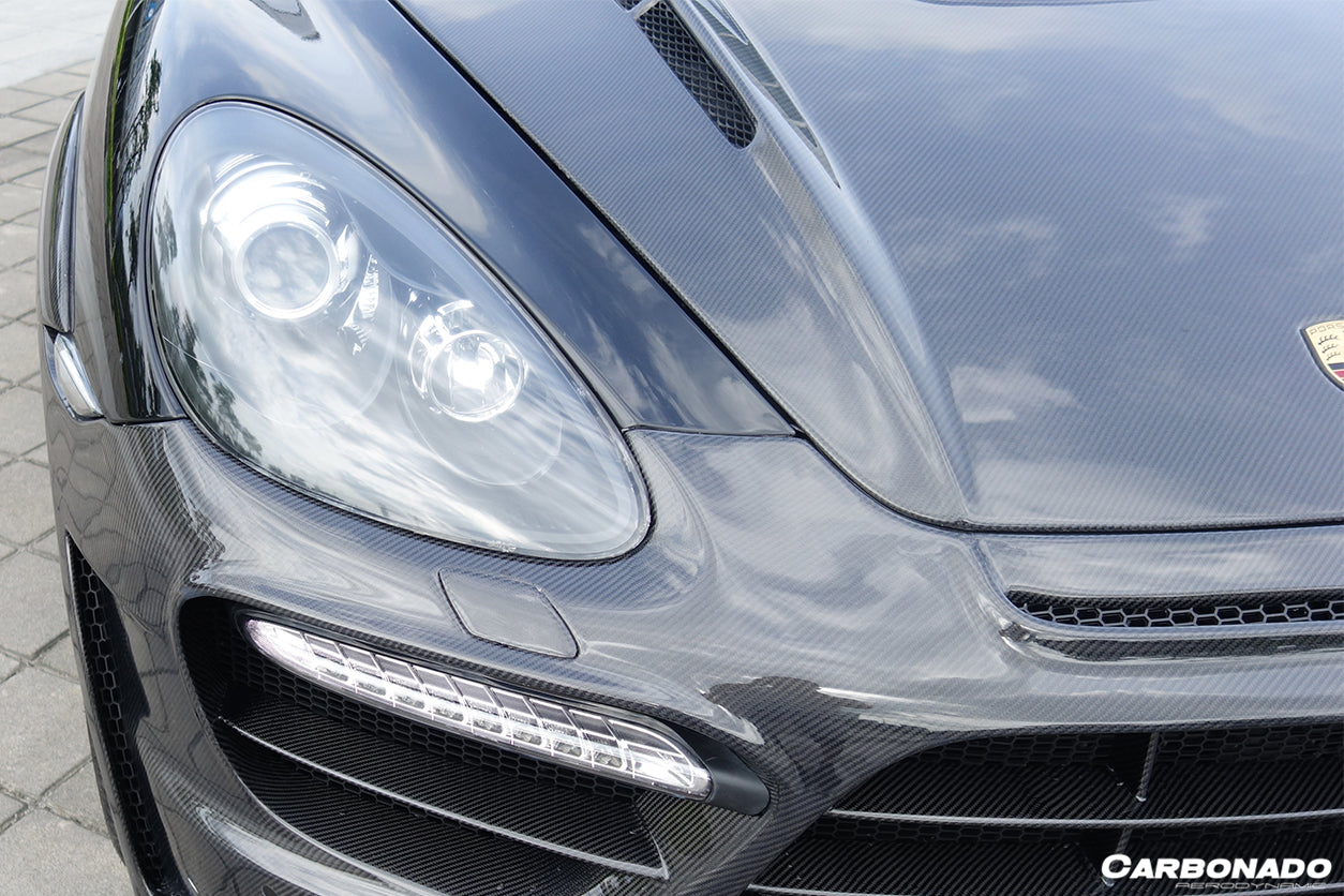 2011-2017 porsche Cayenne 958 HM Style Carbon Fiber Hood - Carbonado
