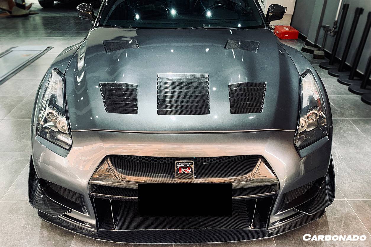 2008-2016 Nissan GTR R35 CBA DBA TP Style Carbon Fiber Hood - Carbonado Aero
