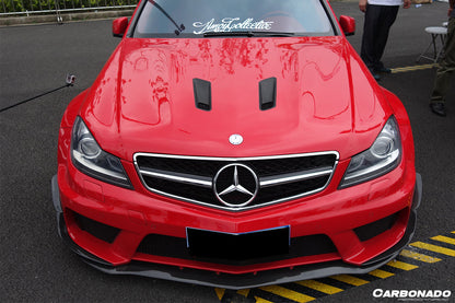 2012-2014 Mercedes Benz W204 C63 AMG BK Style hood - Carbonado Aero