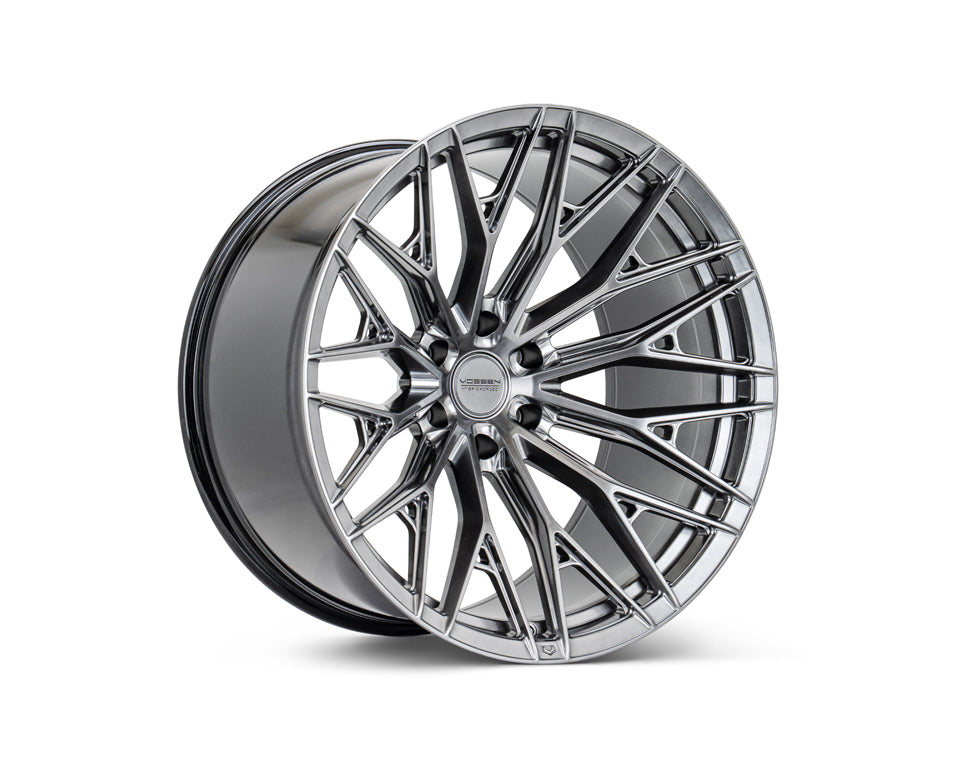 Vossen HFX6 Hyper Gunmetal wheel — complete wheel view