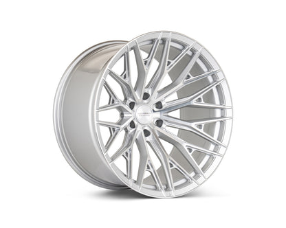 Vossen HFX6 Silver Polished wheel — complete wheel view
