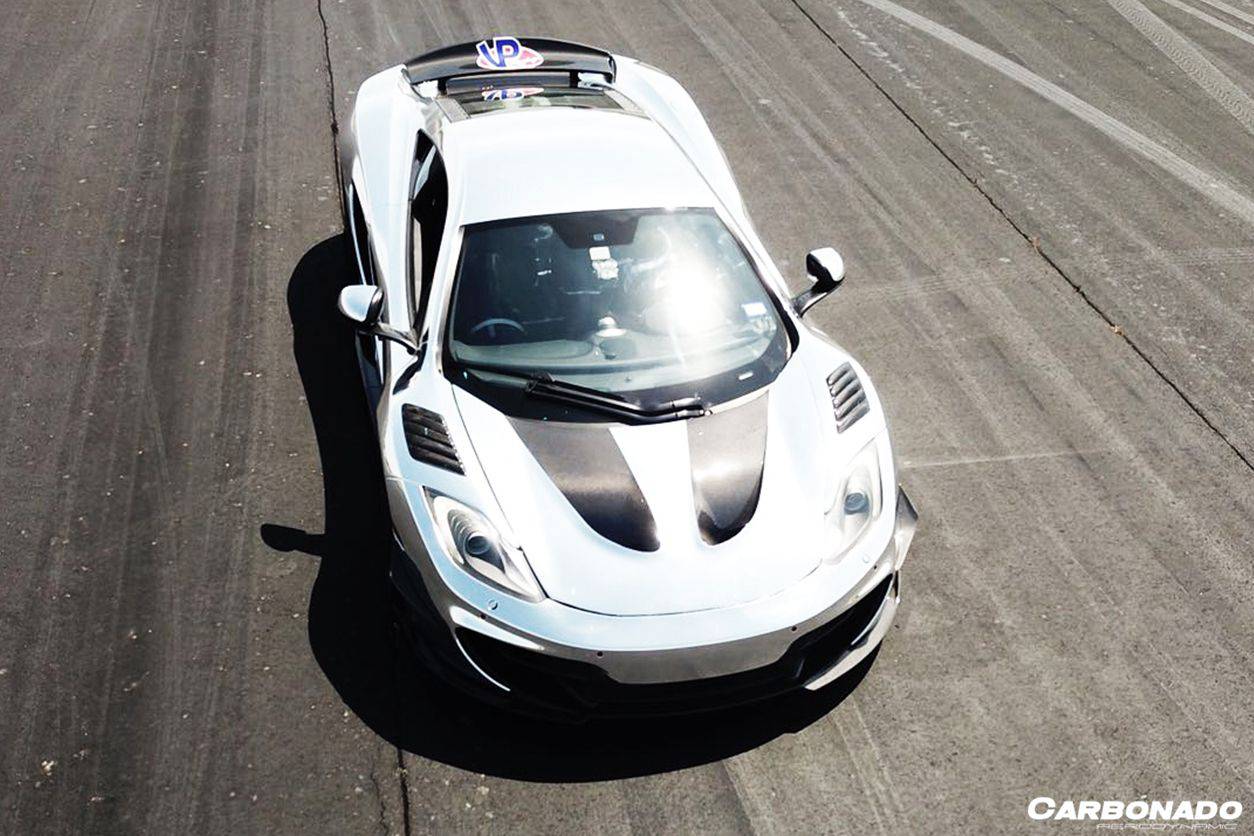 2011-2014 McLaren MP4 12C P1 Style Hood - Carbonado