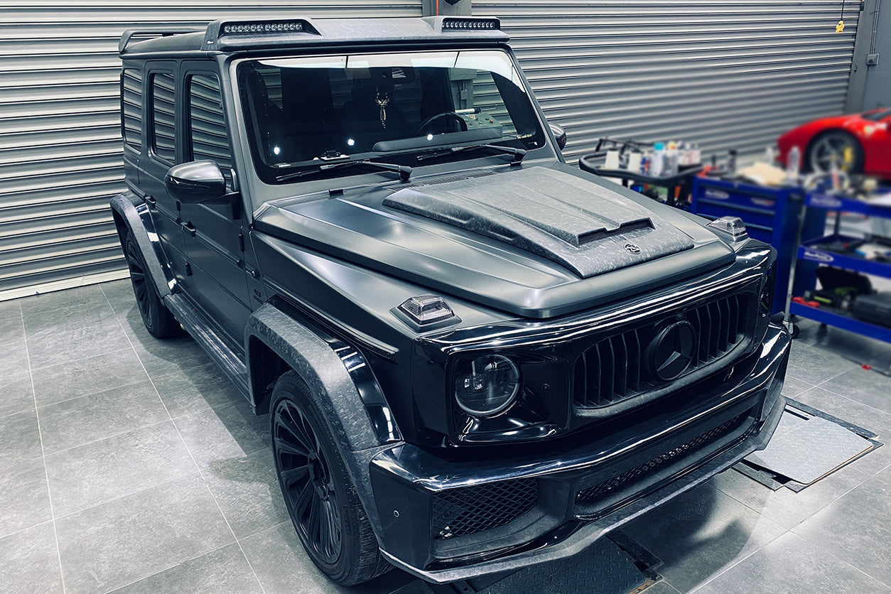 2019-2021 Mercedes Benz G-Class W464 G-Wagen BR Style Hood Scoope - Carbonado Aero