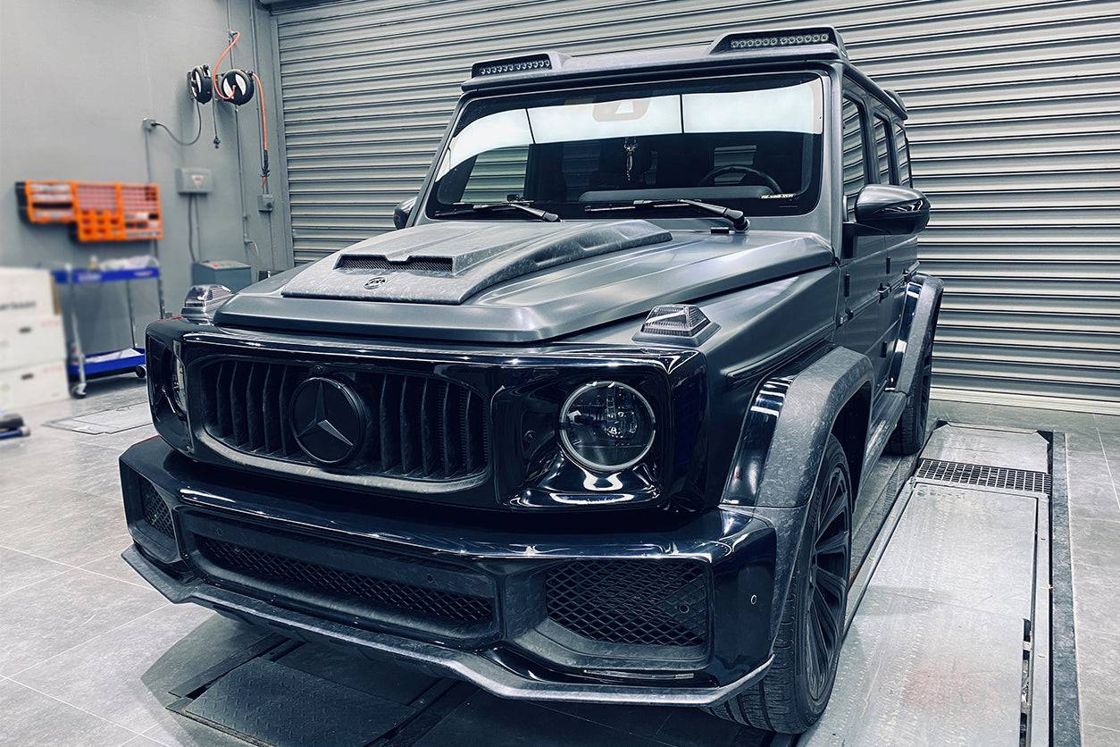2019-2021 Mercedes Benz G-Class W464 G-Wagen BR Style Hood Scoope - Carbonado Aero