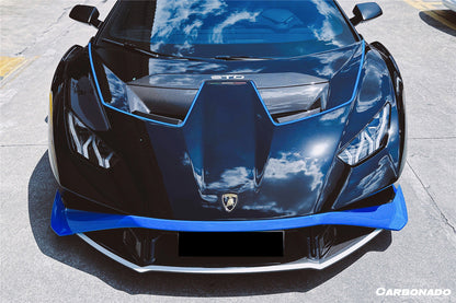 2021-UP Lamborghini Huracan STO Dry Carbon Fiber Down-Front Lip - Carbonado
