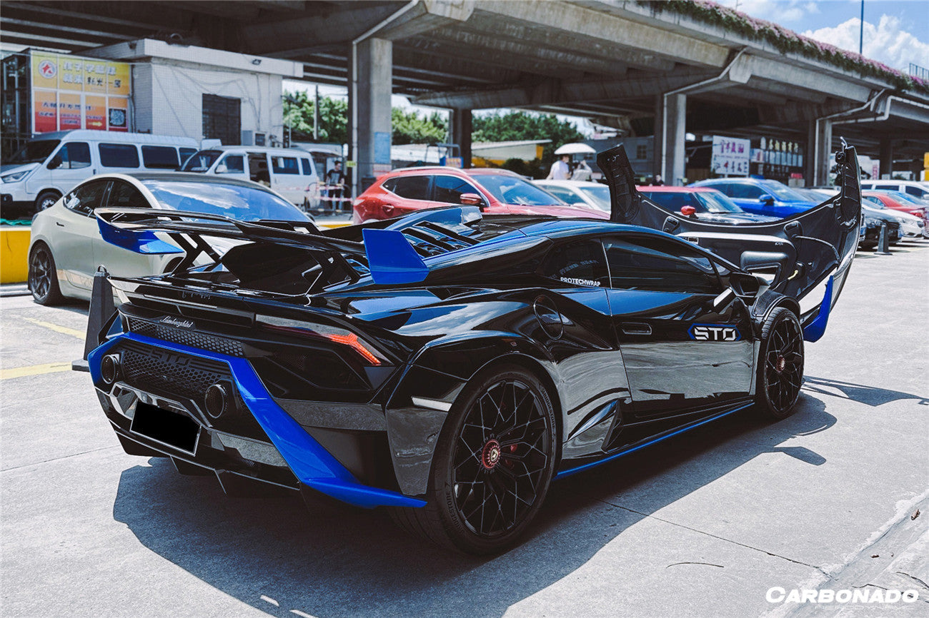 2021-UP Lamborghini Huracan STO Dry Carbon Fiber Trunk Spoiler - Carbonado