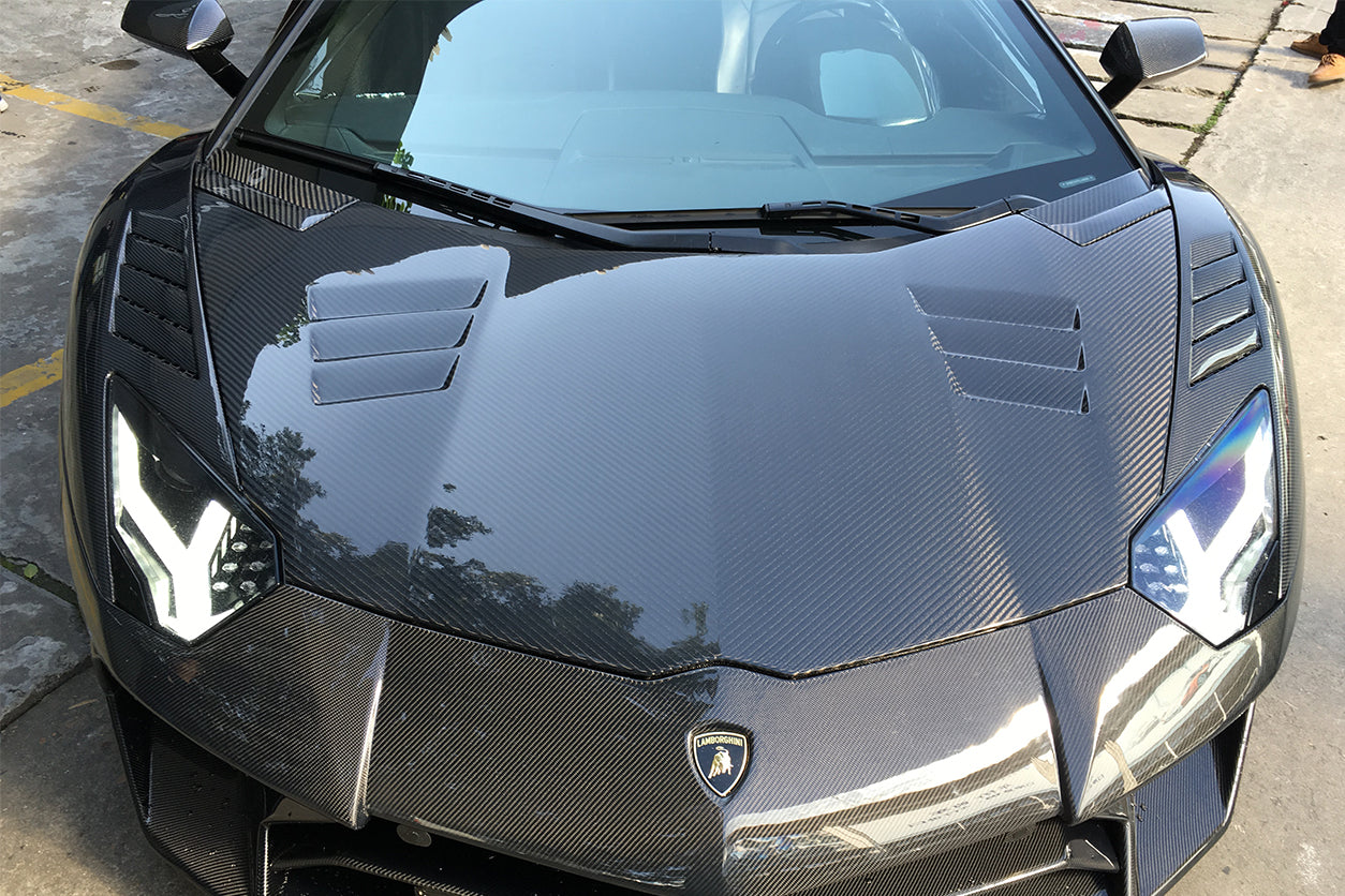 2011-2021 Lamborghini Aventador LP700 LP740 Coupe/Roadster Hood Vents - DarwinPRO Aerodynamics