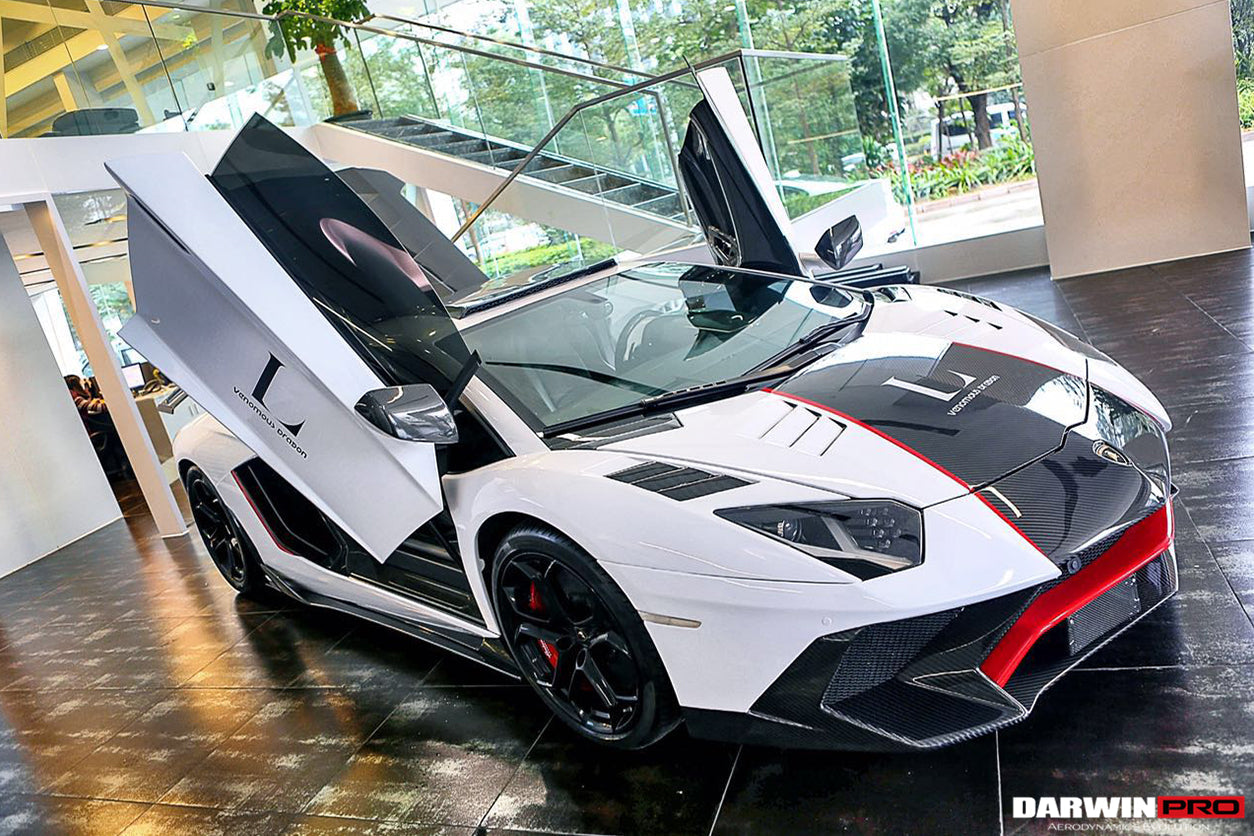 2011-2021 Lamborghini Aventador LP700 LP740 Coupe/Roadster Hood Vents - DarwinPRO Aerodynamics