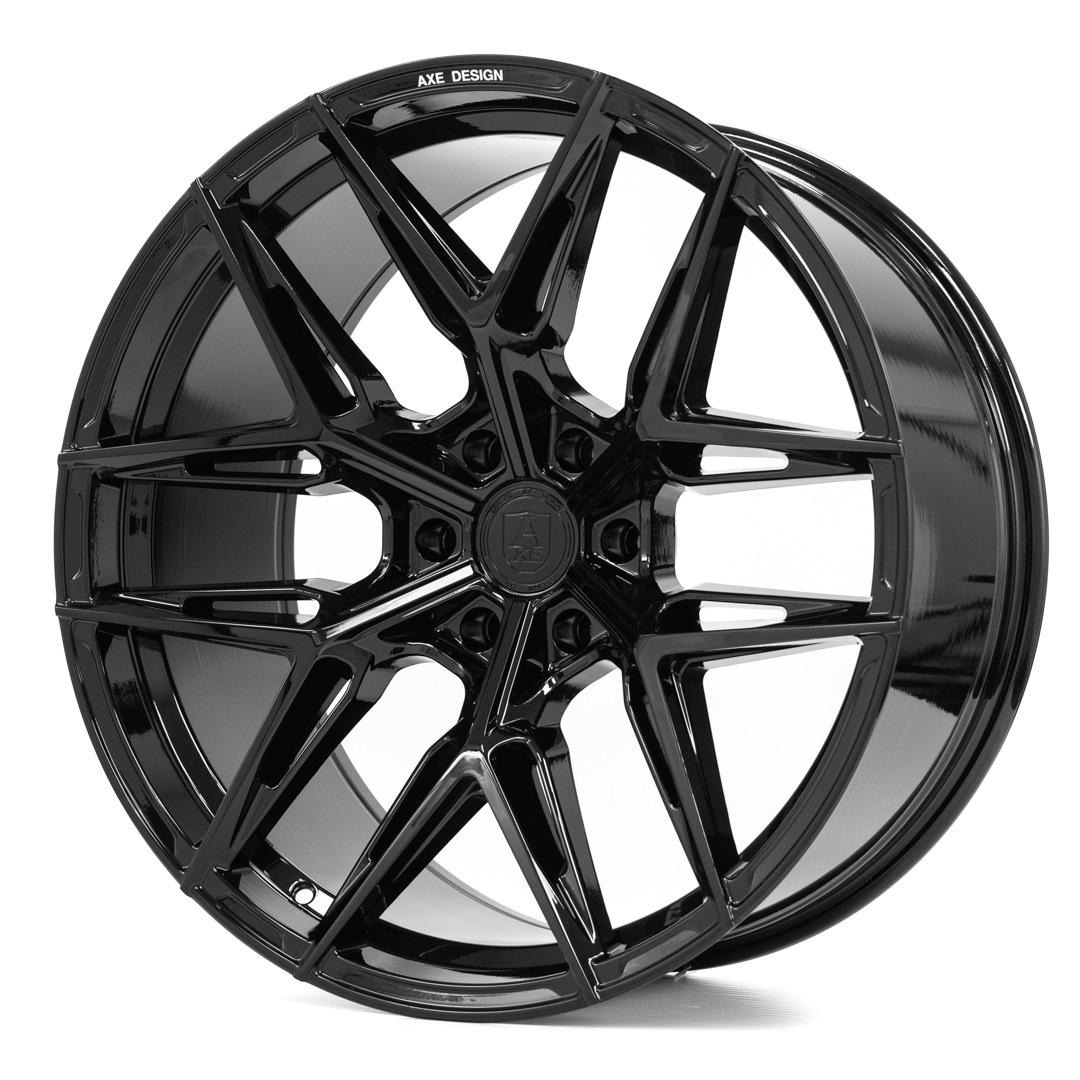 AXE WHEELS HYPE GLOSS BLACK 22x10 ET-19 6x135 (Square Set of 4)