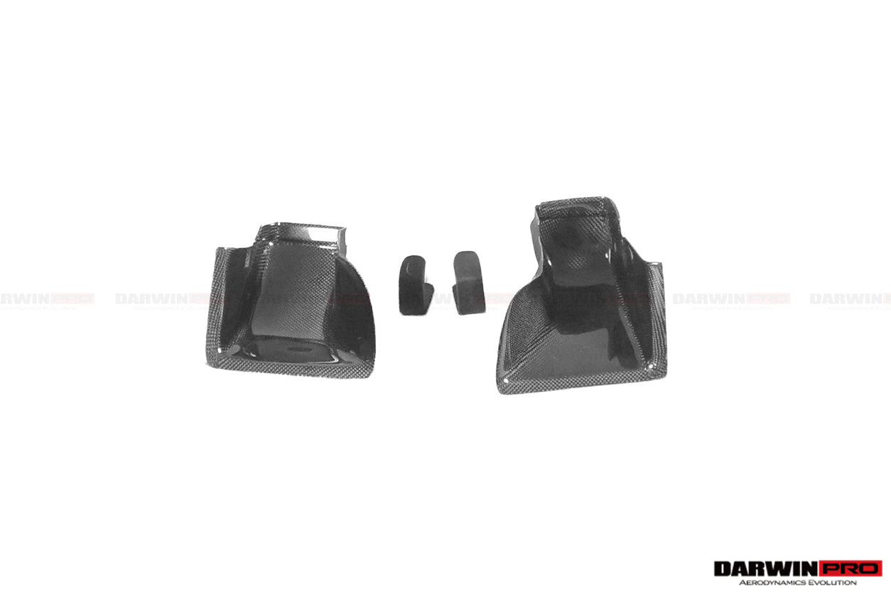 2011-2019 BMW 3 Series F30/F35 M-Tech GV Style Carbon Fiber Front Lip W/Caps - DarwinPRO Aerodynamics