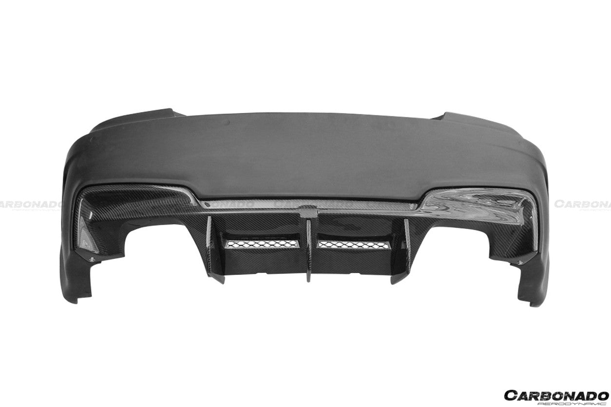 2008-2013 BMW 1 Series E82/E88 1M Style Rear Bumper - Carbonado