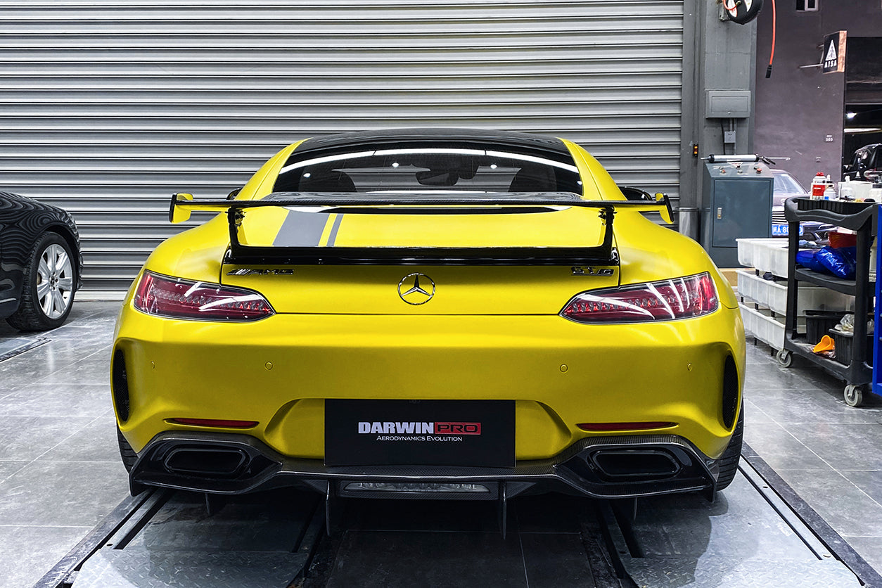 2017-2021 Mercedes Benz AMG GT/GTS IMP Performance Partial Carbon Fiber Rear Bumper w/ Diffuser - DarwinPRO Aerodynamics