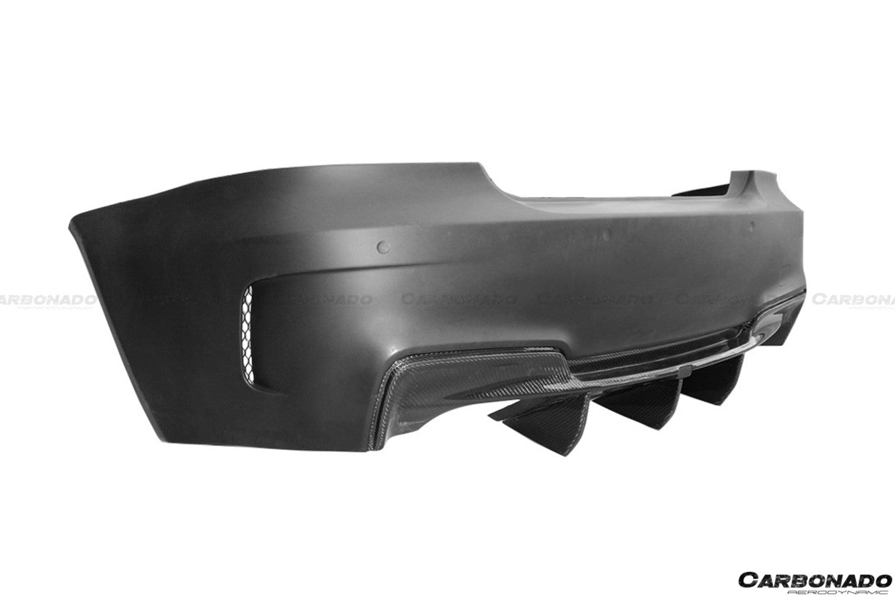 2008-2013 BMW 1 Series E82/E88 1M Style Rear Bumper - Carbonado