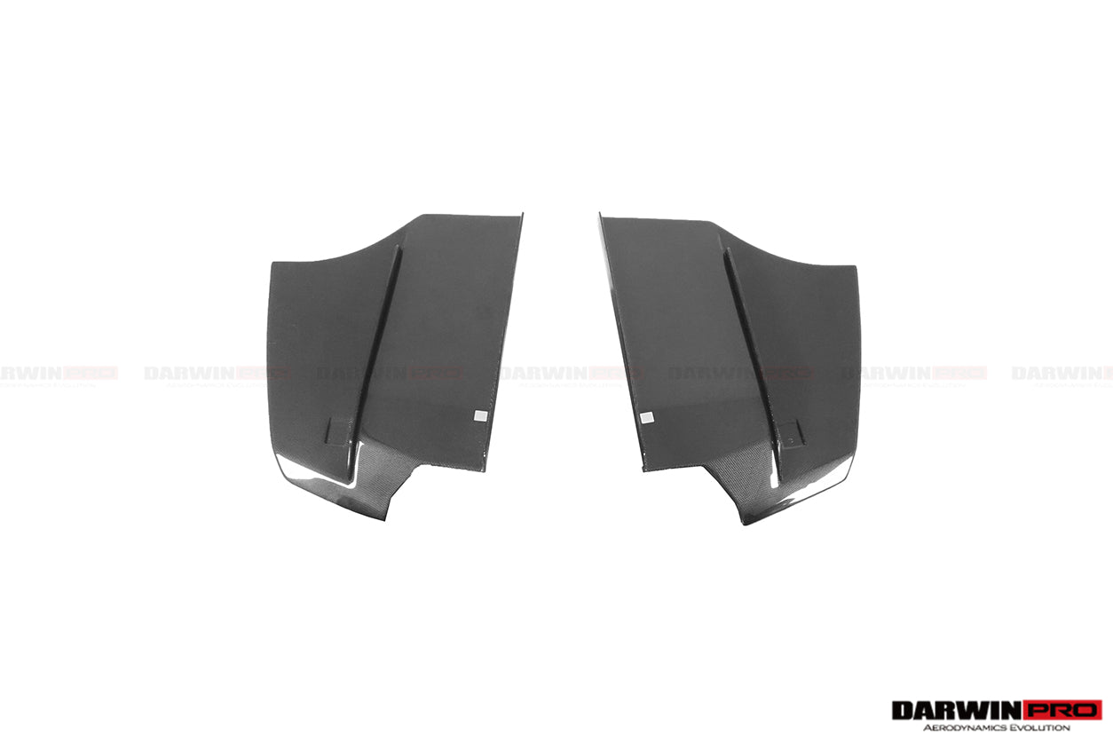 2011-2019 BMW 3 Series F30/F35 M-Tech GV Carbon Fiber Rear Lip w/ Diffuser & Caps - DarwinPRO Aerodynamics