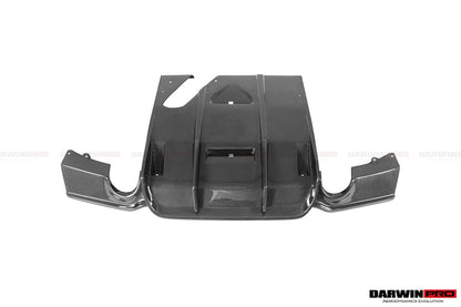 2011-2019 BMW 3 Series F30/F35 M-Tech GV Carbon Fiber Rear Lip w/ Diffuser & Caps - DarwinPRO Aerodynamics