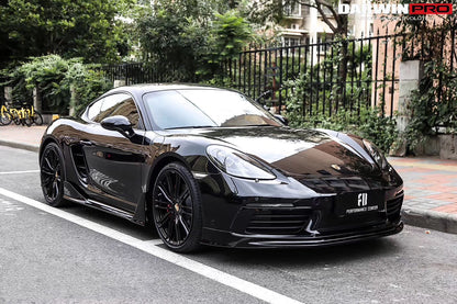 2016-2023 Porsche 718 Cayman/Boxster BKSS Style Carbon Fiber Front Lip - DarwinPRO Aerodynamics