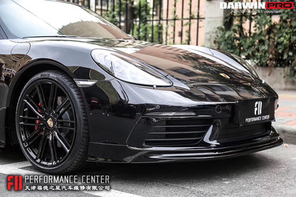 2016-2023 Porsche 718 Cayman/Boxster BKSS Style Carbon Fiber Front Lip - DarwinPRO Aerodynamics
