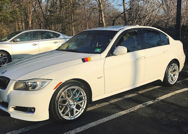 Aodhan AFF2 Gloss Silver Machined Face - 19x8.5 +35 / 19x9.5 +35 5x114.3 (Staggered Set of 4)