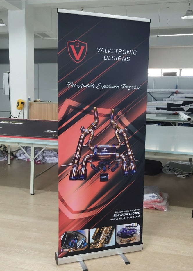 Valvetronic Design ROLL UP SHOP DISPLAY BANNER