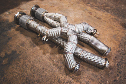 Valvetronic Design Lamborghini Aventador / S / SV / SVJ Free Flow Front Pipes - Equal Length