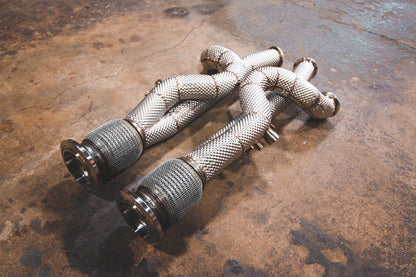 Valvetronic Design Lamborghini Aventador / S / SV / SVJ Free Flow Front Pipes - Equal Length