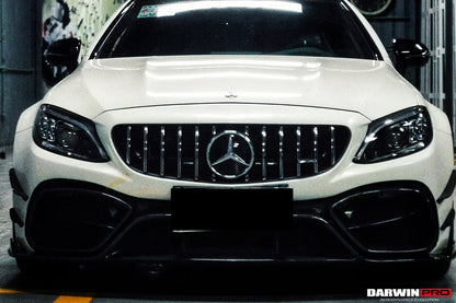 2015-2021 Mercedes Benz W205 C63/S AMG Coupe IMP Performance Partial Carbon Fiber Front Bumper - DarwinPRO Aerodynamics