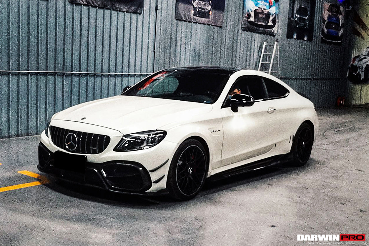 2015-2021 Mercedes Benz W205 C63/S AMG Coupe IMP Performance Partial Carbon Fiber Front Bumper - DarwinPRO Aerodynamics