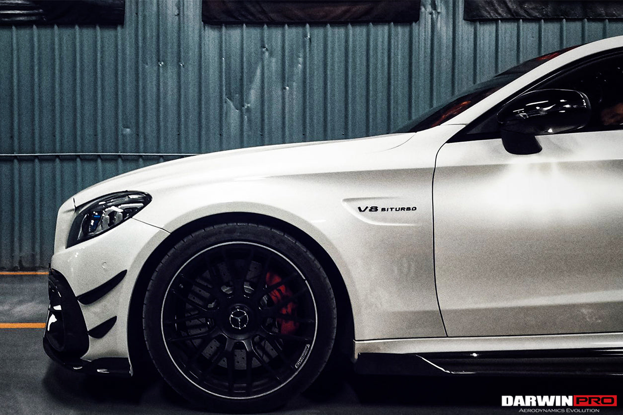 2015-2021 Mercedes Benz W205 C63/S AMG Coupe IMP Performance Partial Carbon Fiber Front Bumper - DarwinPRO Aerodynamics