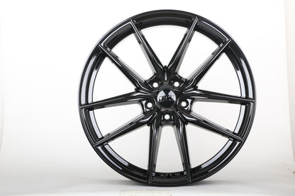 E1502 Gloss Black 20x8.5 ET35 5x112 – (Square Set of 4)
