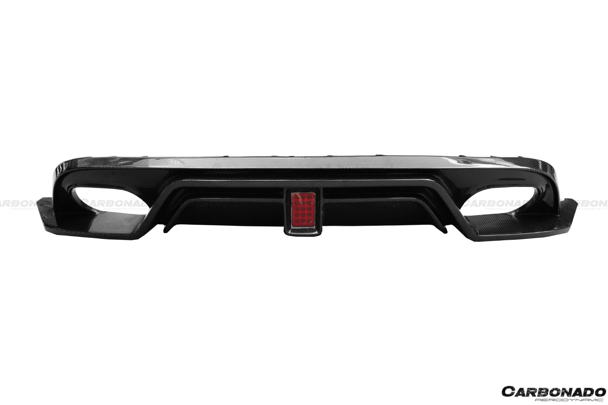 2013-2017 Jaguar F-Type Coupe/Convertible BS Style Rear Diffuser - Carbonado