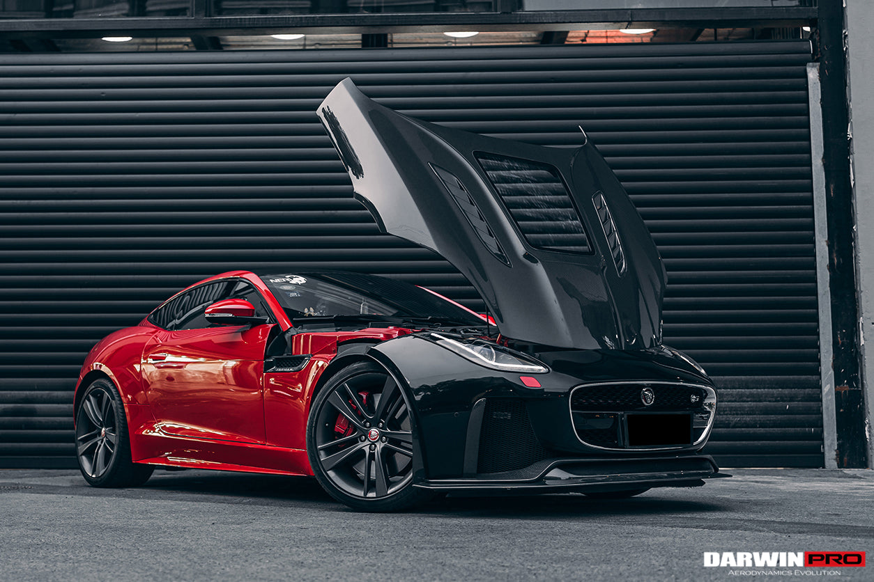 2013-2017 Jaguar F-Type Coupe/Convertible IMP Performance Partial Carbon Fiber Front Bumper w/ Lip - DarwinPRO Aerodynamics