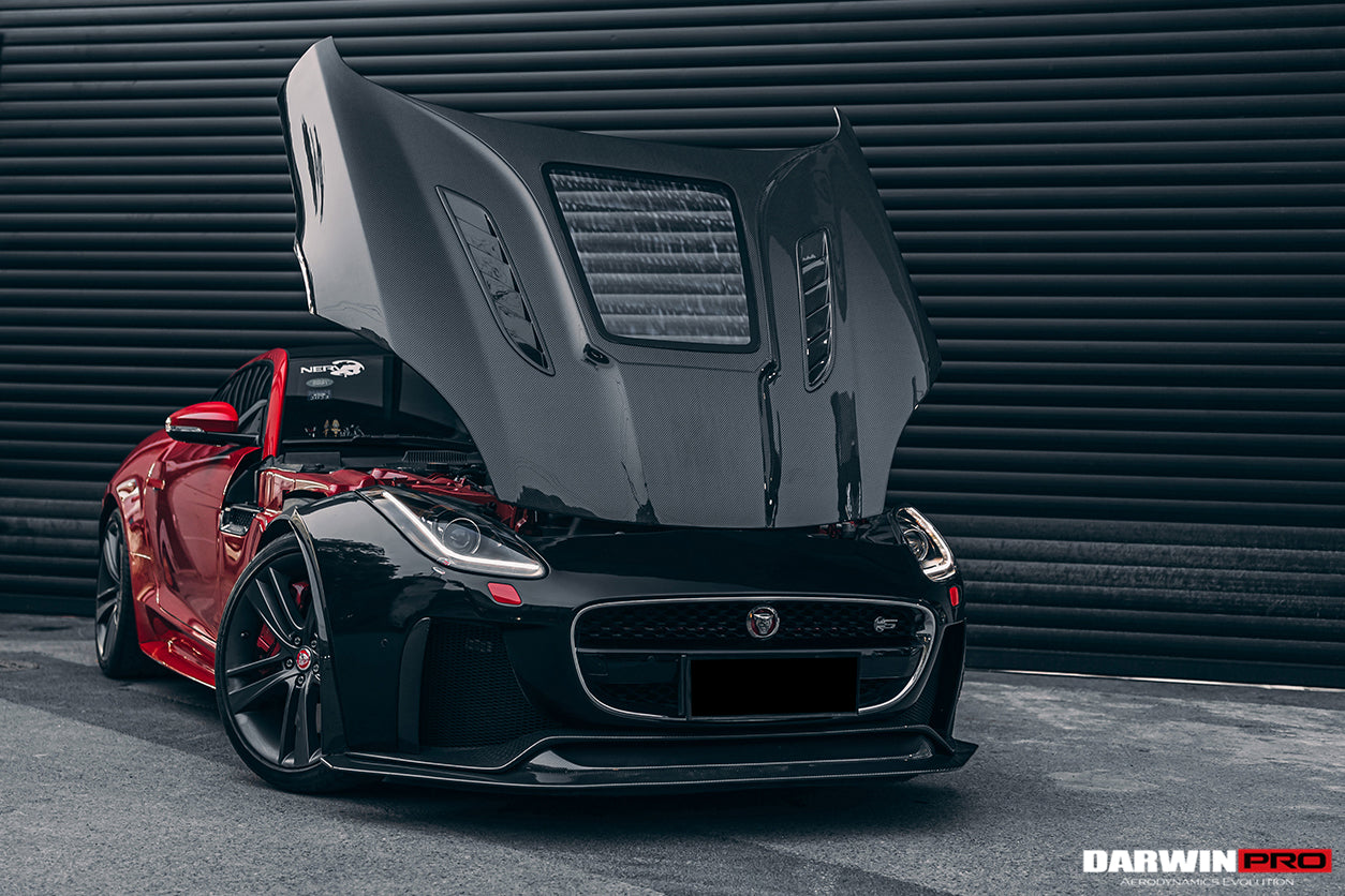 2013-2017 Jaguar F-Type Coupe/Convertible IMP Performance Partial Carbon Fiber Front Bumper w/ Lip - DarwinPRO Aerodynamics